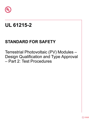 UL 61215-2 PDF UL 61215-2 PDF